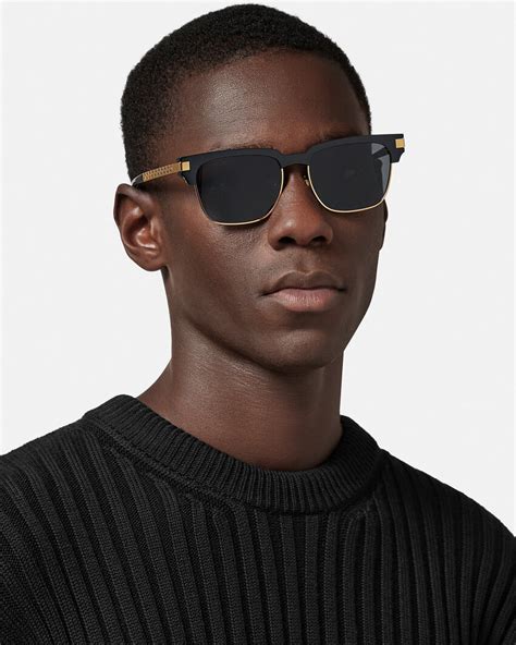 versace grecamania sunglasses|black versace sunglasses with rhinestones.